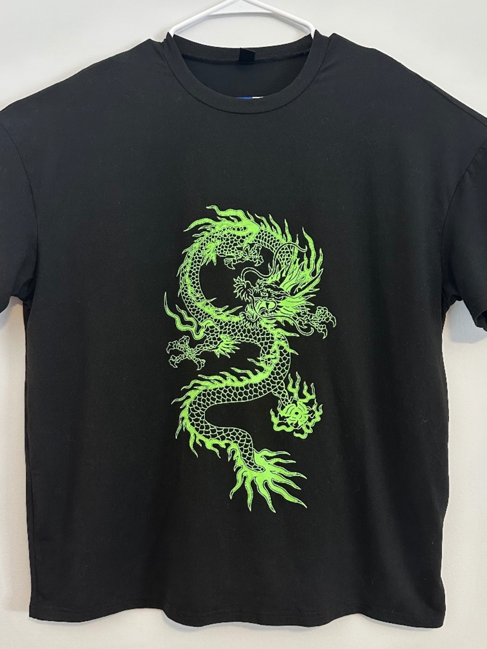 Dragon Fantasy Animal Graphic Print T-Shirt XL Back Gothic Short Sleeve